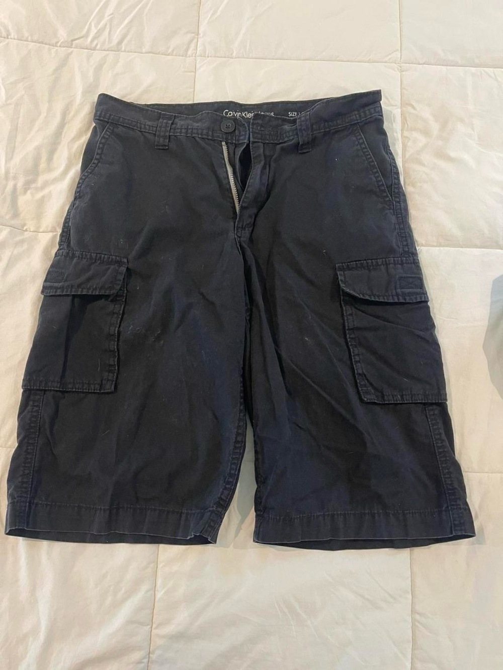 Calvin Klein Jeans Men's Black Cargo Shorts